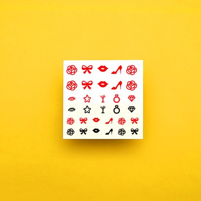 

POTATOO Nail Scarlet Temporary Tatto Sticker