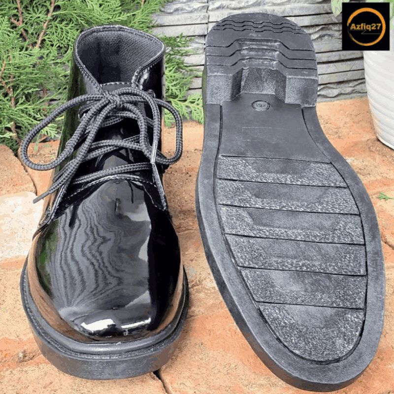 Sepatu Pdh Tni Polri Security Mengkilap Terbaru Tali 100% Original Merk Azfiq27 #5