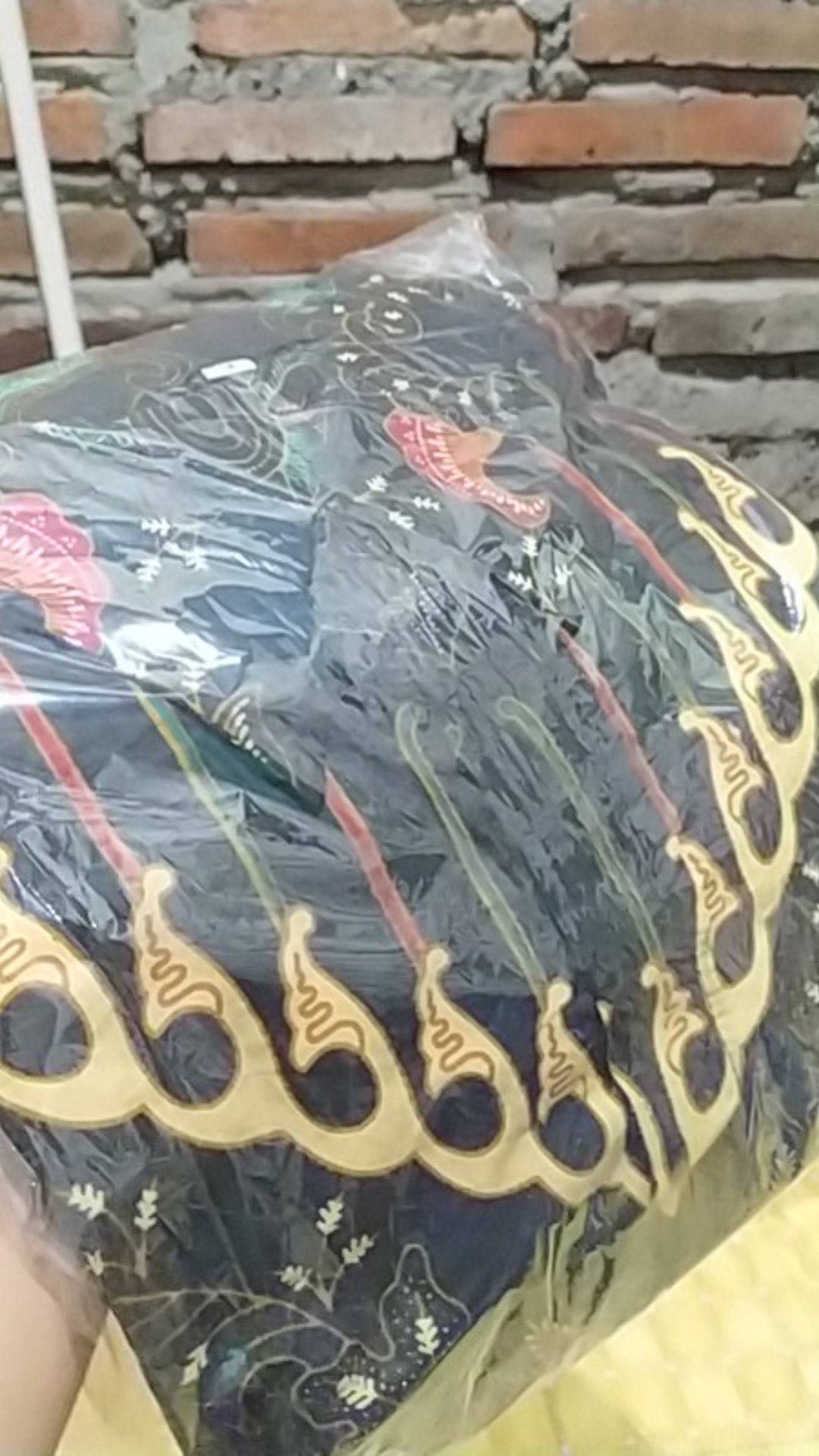 Kemeja Batik Pria Lengan Panjang Size M L Xl Xxl  Bswart Batik Hrb026 Kenongo Hem Panjang Padi