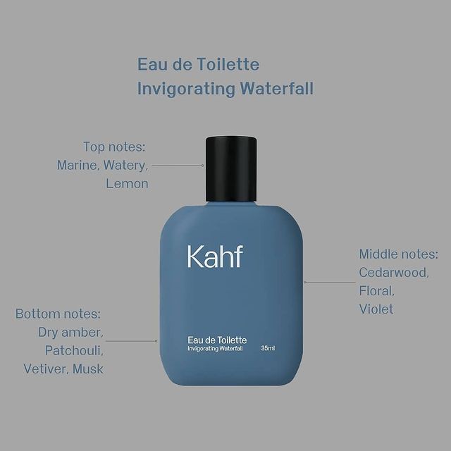 KAHF Parfum Ignoring Waterfall EDT 35ml - Khaf Parfume Pria Cowok Murah Wangi Tahan Lama Original