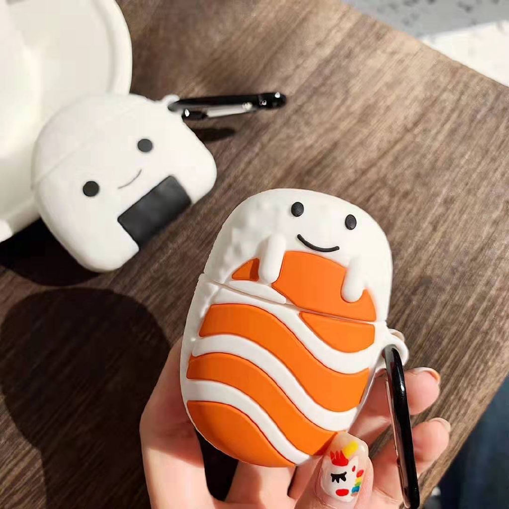 Soft Case Silikon Desain Kartun Sushi Airpod 2 Generasi 1 Lucu