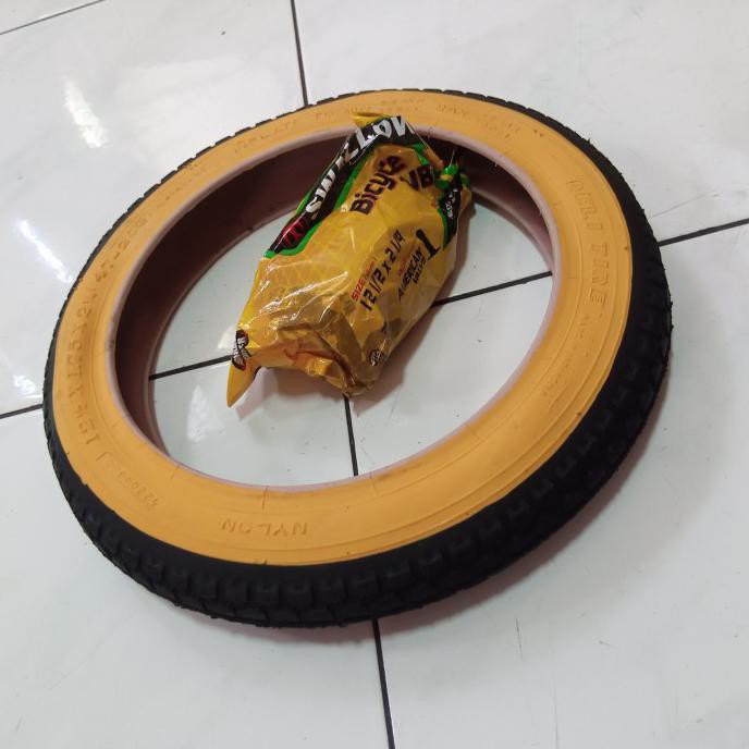 1 Set / 1 Ban Luar Dalam Sepeda Anak Ukuran 12" 12 1/2 X 1.75 X 2 1/4