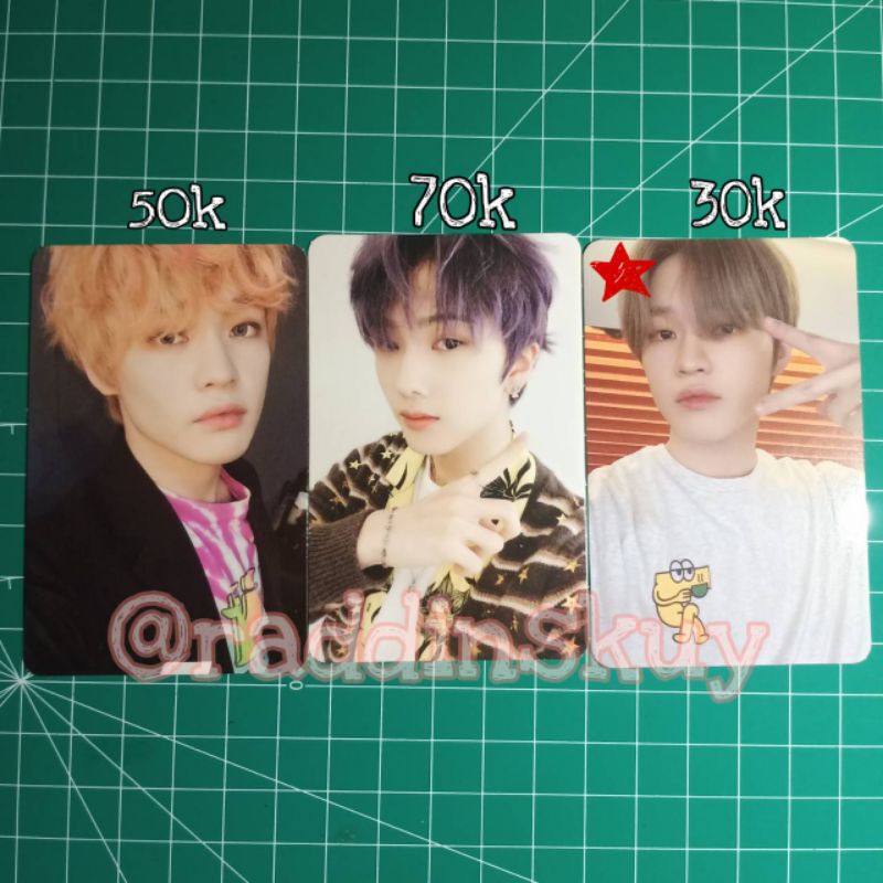 Photocard NCT Dream Jisung crazy Chenle agent cafe