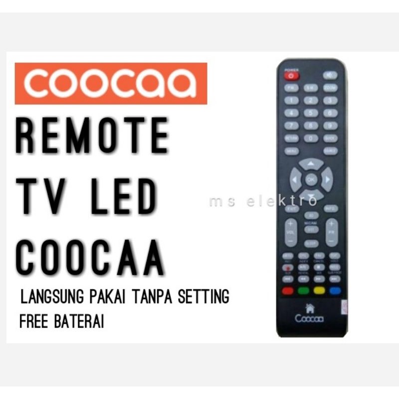 Remote TV LED CooCaa remot