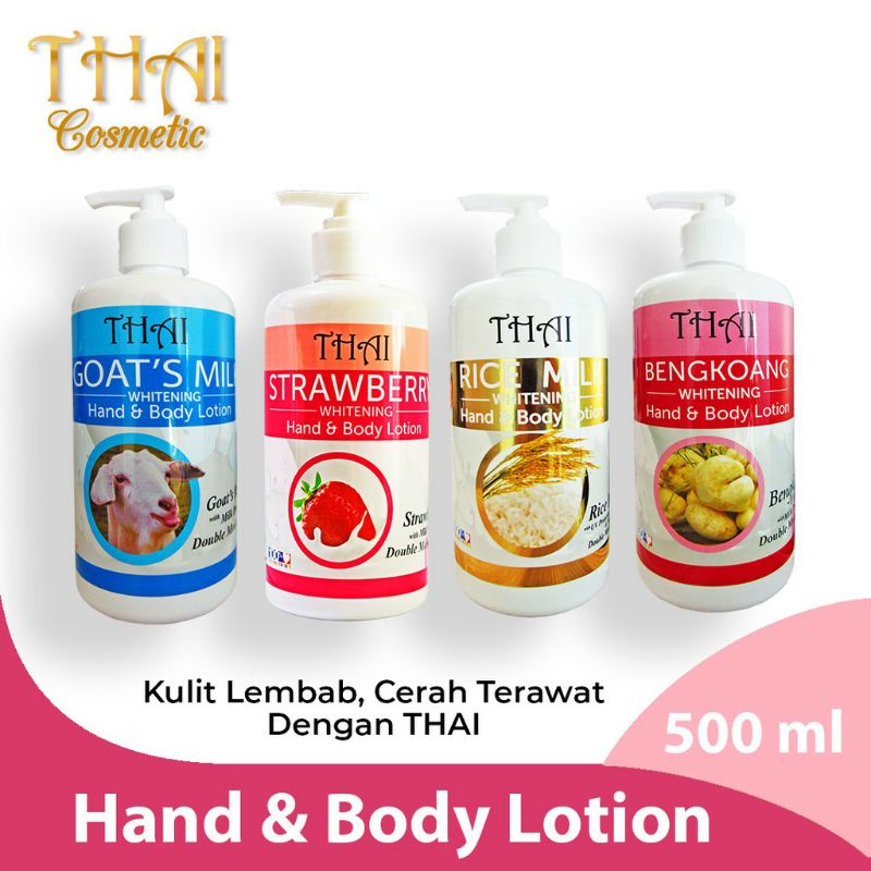 Jual Thai Goat's Milk Hand & Body Lotion Whitening 500 ML Shopee