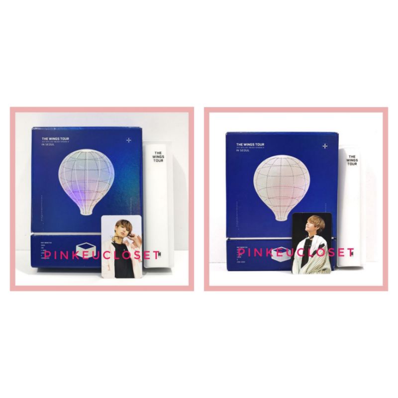 [READY] BTS WINGS TOUR CONCERT SEOUL DVD FULLSET JUNGKOOK JK / TAEHYUNG PHOTOCARD