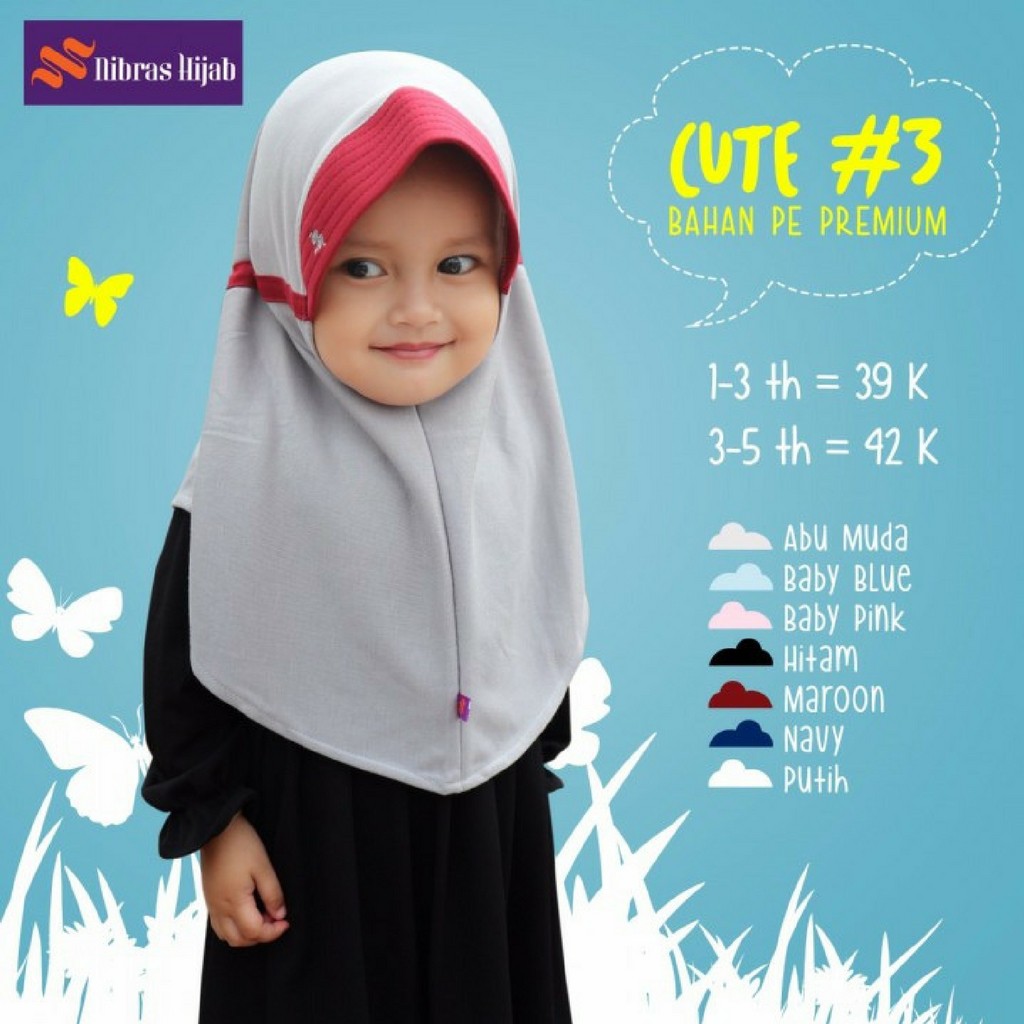 NIBRAS HIJAB ANAK CUTE 3 Shopee Indonesia