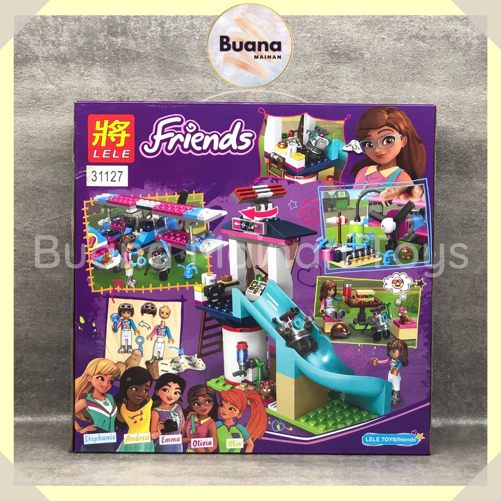 BRICK LELE FRIENDS PESAWAT BALING UDARA MAINAN EDUKASI ANAK CEWE BLOCK FRIEND PRINCESS BRICKS 37096