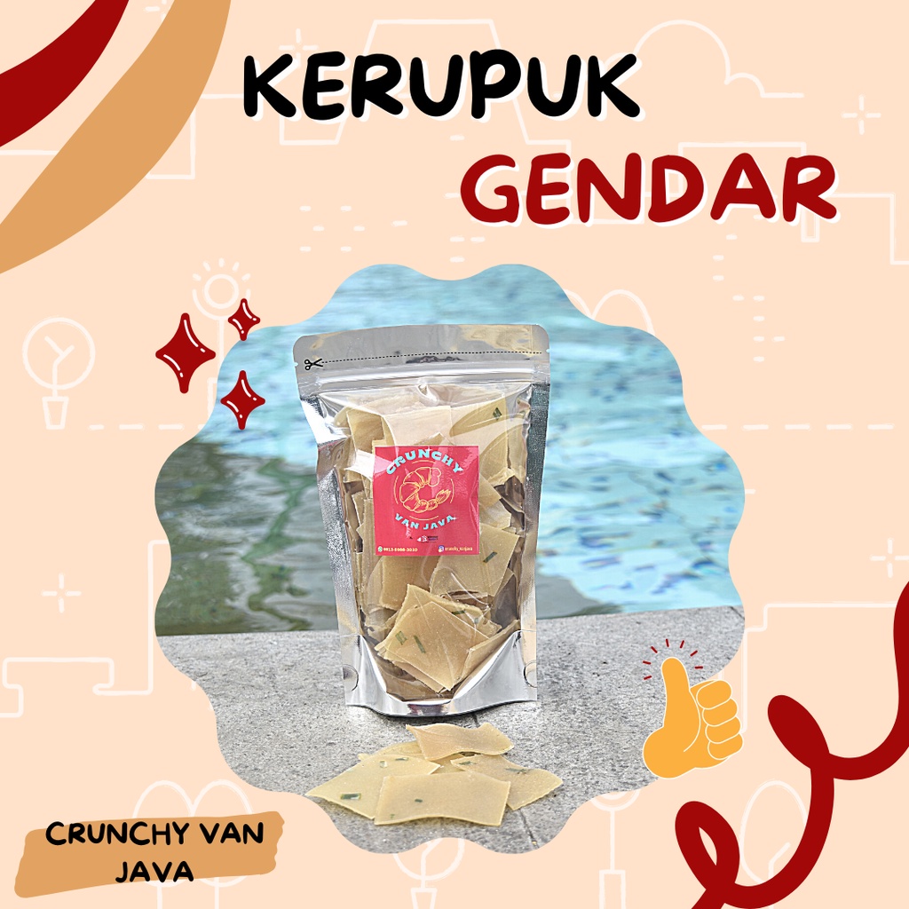 

KERUPUK GENDAR/ KERUPUK SEBLAK MENTAH by CRUNCHY VAN JAVA