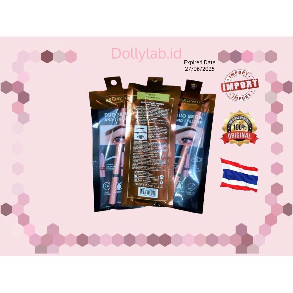 [TERMURAH] READY Browit Duo Brow and Eyeliner by Nongchat 100% Original THAILAND