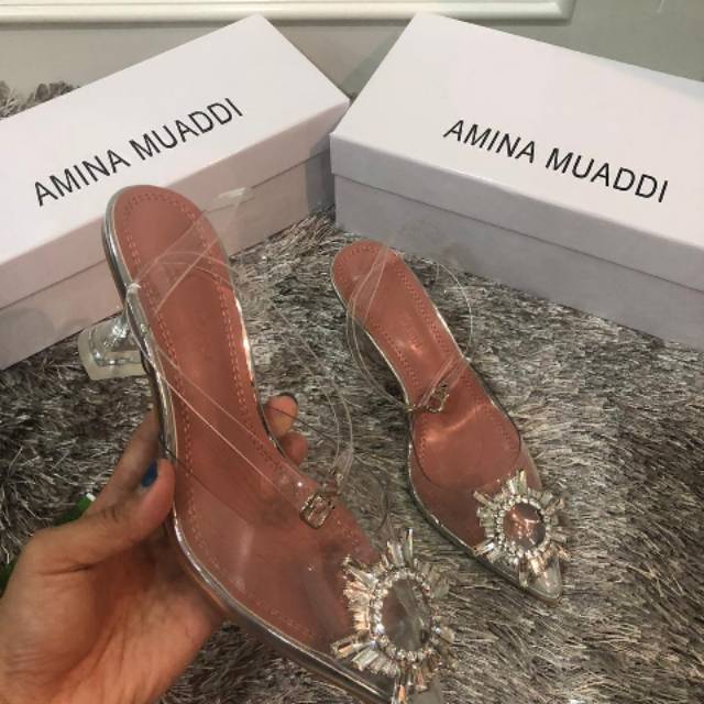 Amina muaddi cinderella flat