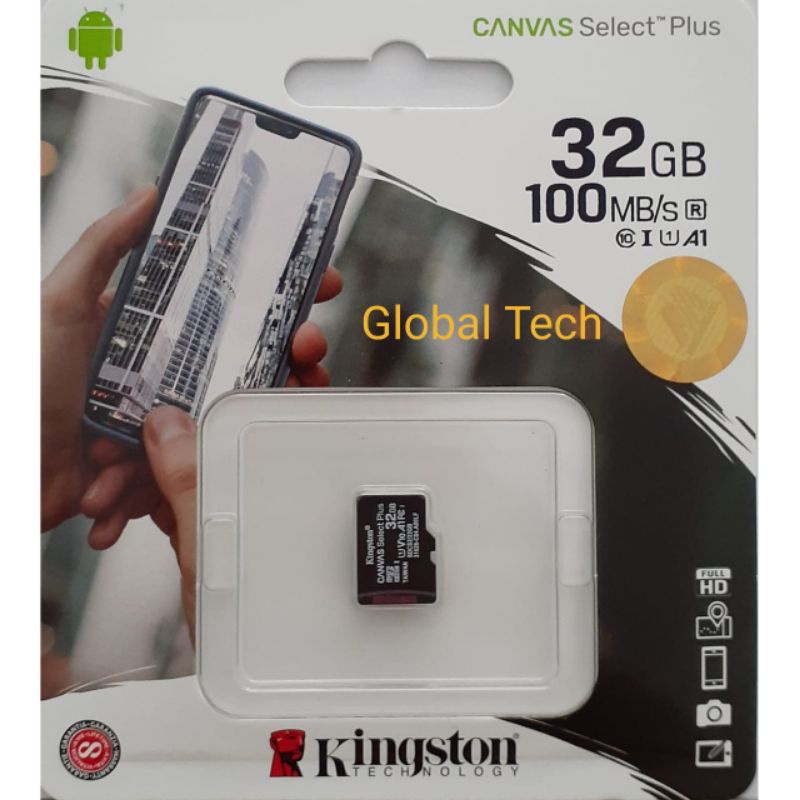 Memory Card MicroSD Kingston 32GB CLASS 10 Canvas Select Plus