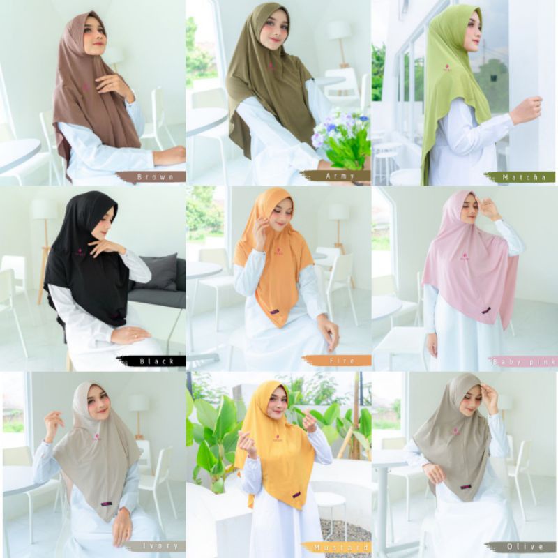 ZEEA BERGO BY NAYMA HIJAB / JERSEY PREMIUM