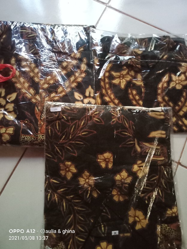 Batik Couple Keluarga Sania Ruffle Ori Ndoro Jowi Dnt