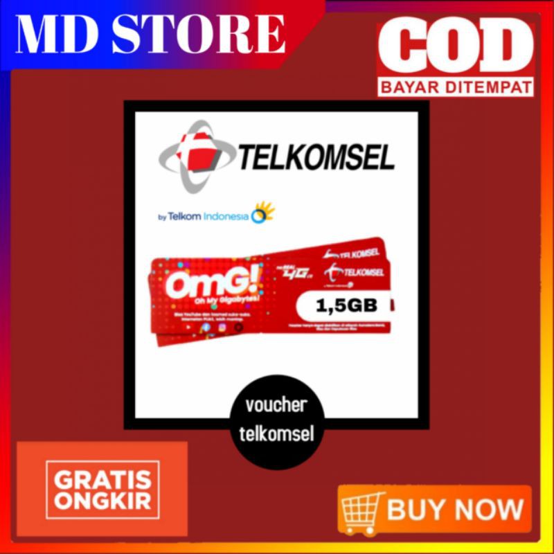 Voucher Data Telkomsel 1,5GB

