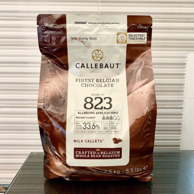 

Callebaut 823 Milk Chocolate Couverture 33,6% 1 kg