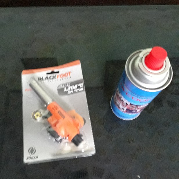 Paket Gas Torch Multi Purpose Blackfoot Dengan Tabung Gas Hi Cook Portable Siap Pakai Termurah