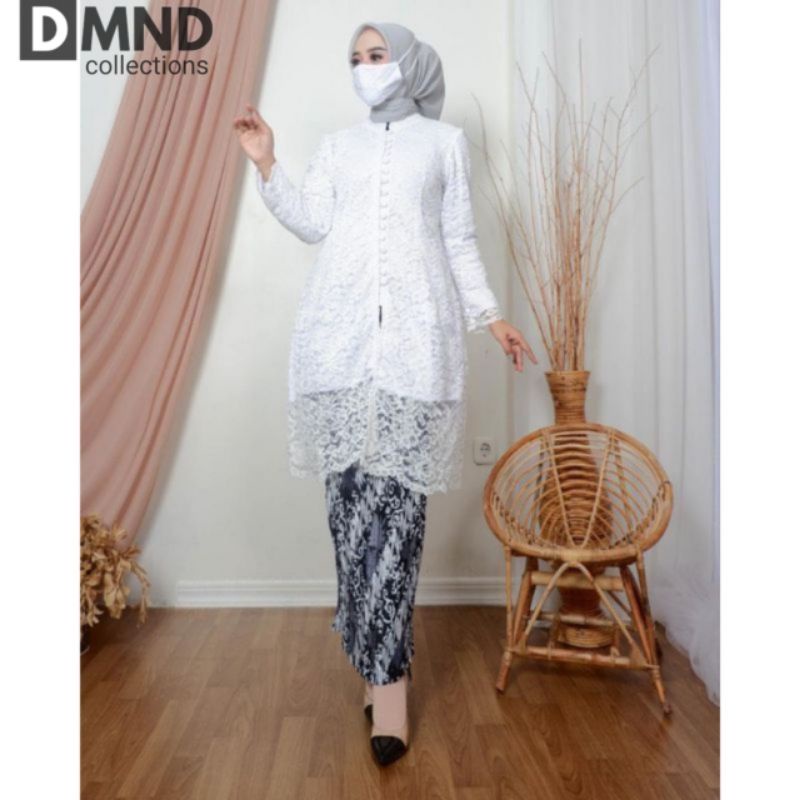 set tunik modern/tunik brokat kancing/tunik kebaya/tunik pesta