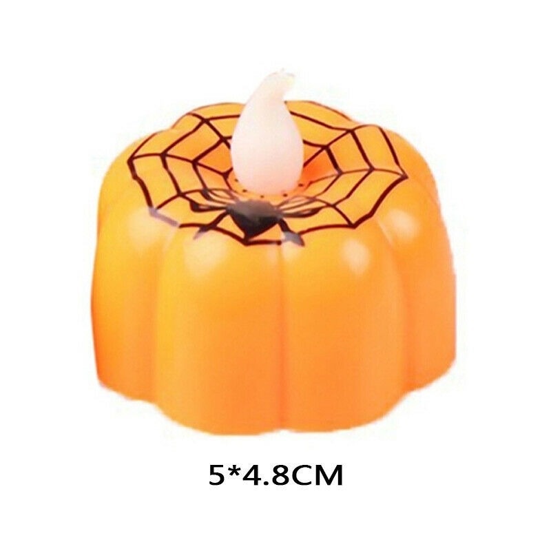 Lampu LED Bentuk Labu Halloween Bahan Plastik Untuk Dekorasi Pesta