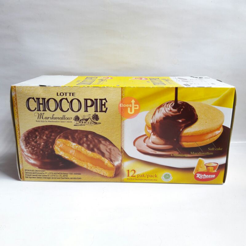 

Lotte Chocopie Choco Pie Marshmallow Box Kotak isi 12 bungkus