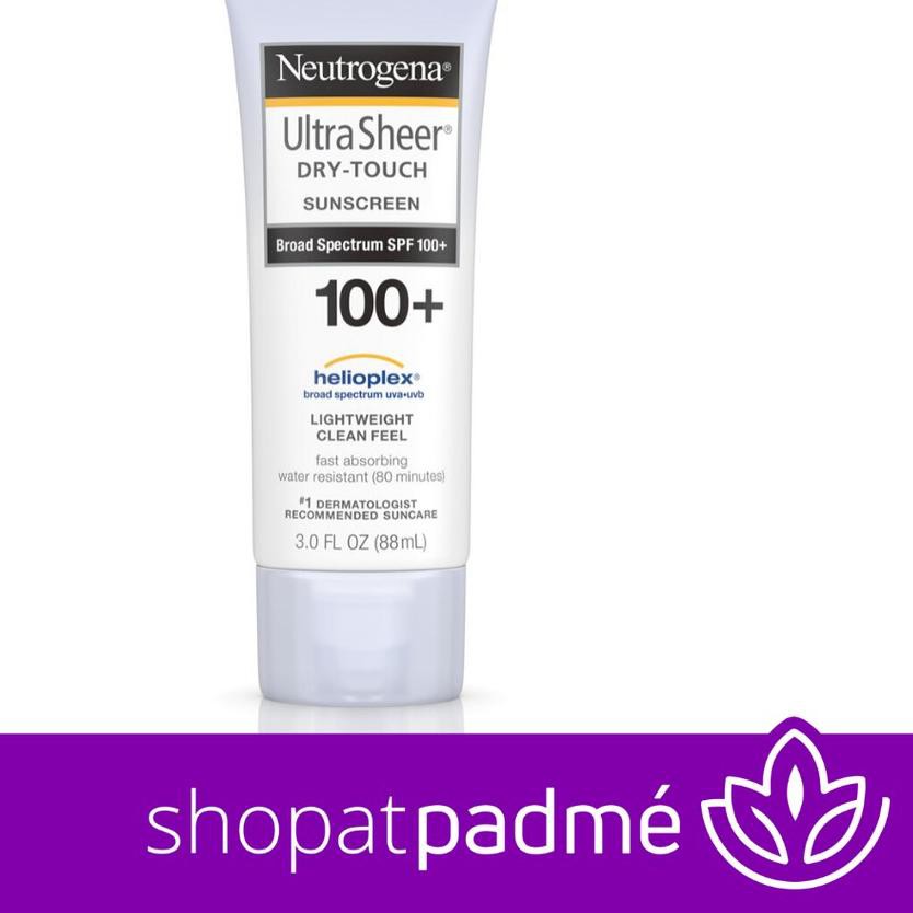 ➧ Neutrogena ultra sheer SPF 100+ 100 sunscreen / sunblock 88ml ○