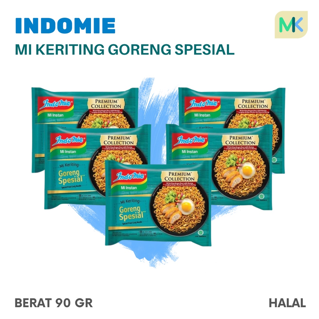 

5 PCS INDOMIE KERITING GORENG SPESIAL 90GR