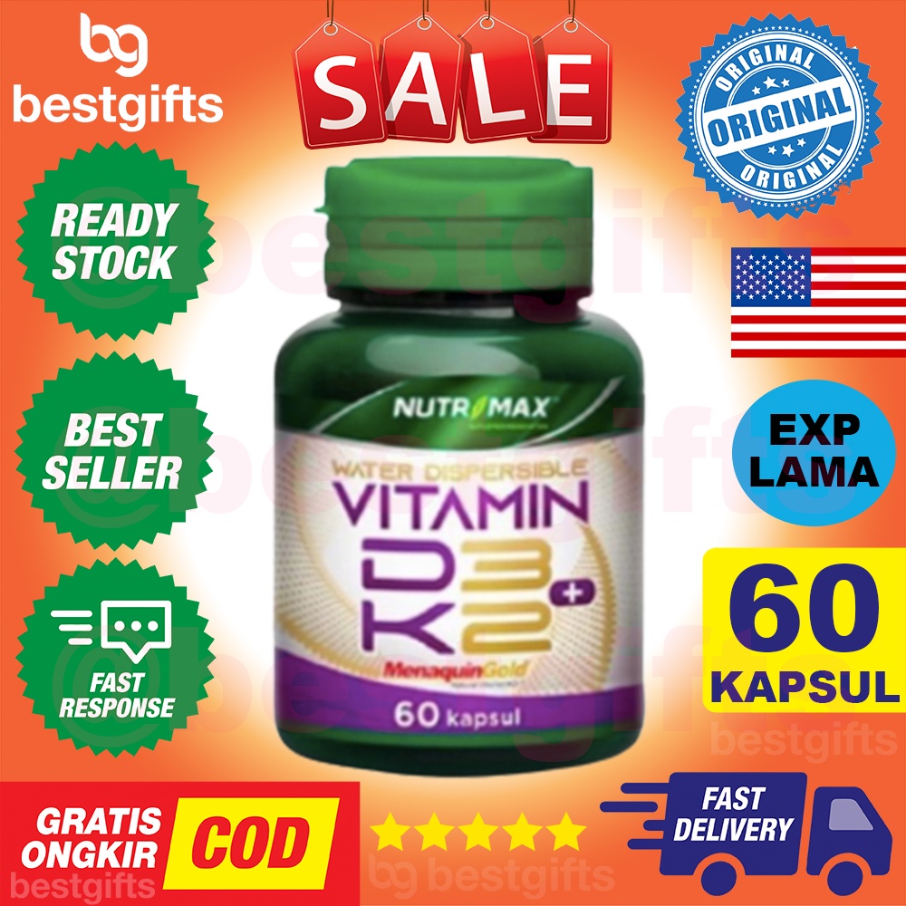 NUTRIMAX VITAMIN D3 + K2 VIT D 400 IU K2 40 MCG 60 KAPSUL