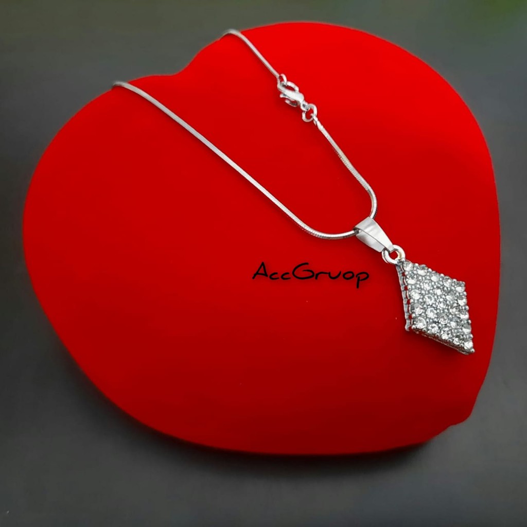 BIG SALE kalung liontin fashion wanita 100% real pick anti karat awet dan tahan lama