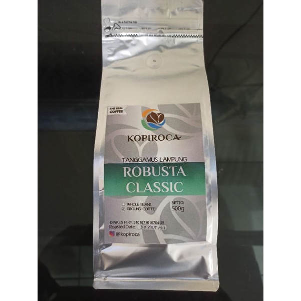 

Kopi bubuk lampung Robusta Classic 500gr.