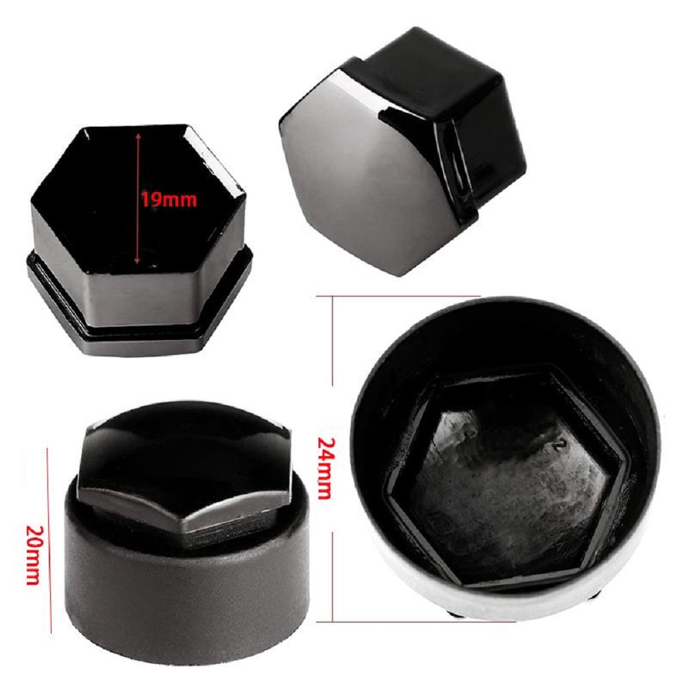 【COD Tangding】19mm Smooth Alloy Wheel Nut Bolt Covers Caps Universal Set For Any Car