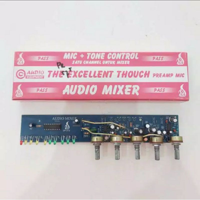 Kit Audio Mixer PASS SP-019 Plus Led VU Display