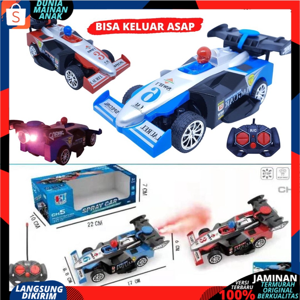 Mobil remot control Berasap Model Balap New Rc Car Spray Racing Top Speed mainan Anak laki laki