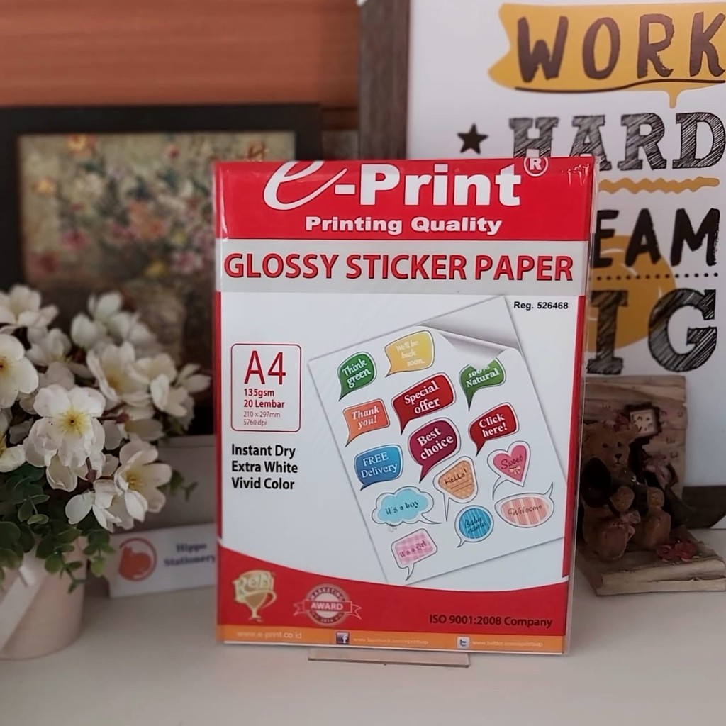 

GLOSSY STICKER PAPER A4 135GSM