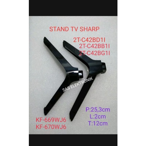 STAND KAKI DUDUKAN PEDESTAL TV LED SHARP 42 INCH 2T-C42BG1I 2T-C42BG1 2T-C42BG 1I 2T-C42BB1I 2T-C42B