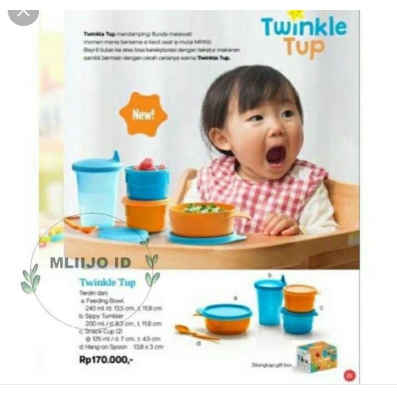 Twinkle tup Tupperware Tempat makan anak Tupperware