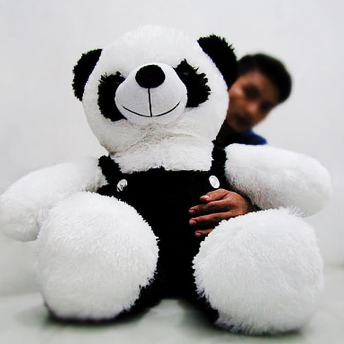 Boneka Panda Overal Jumbo