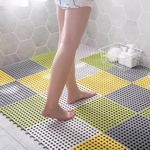 DISKON KARPET KAMAR MANDI ANTI SLIP POLKADOT KARPET ANTI LICIN DAPUR MAT NON SLIP Karpet Kamar Mandi Anti Licin 30x30CM