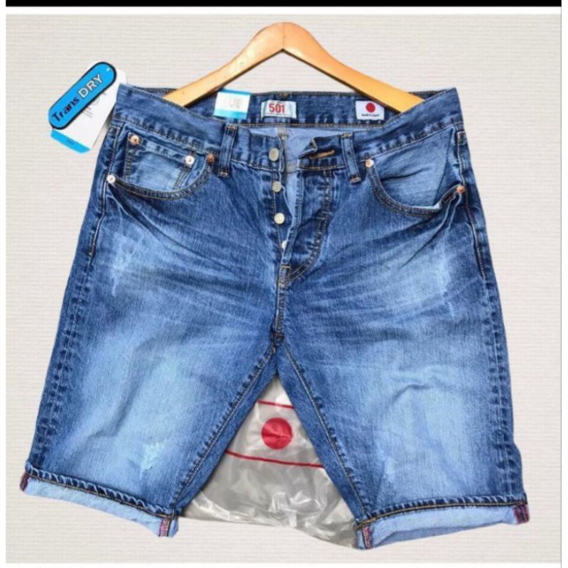 CELANA PENDEK PRIA CASUAL MADE IN JAPAN LEVIS PRIA 501 REGULER