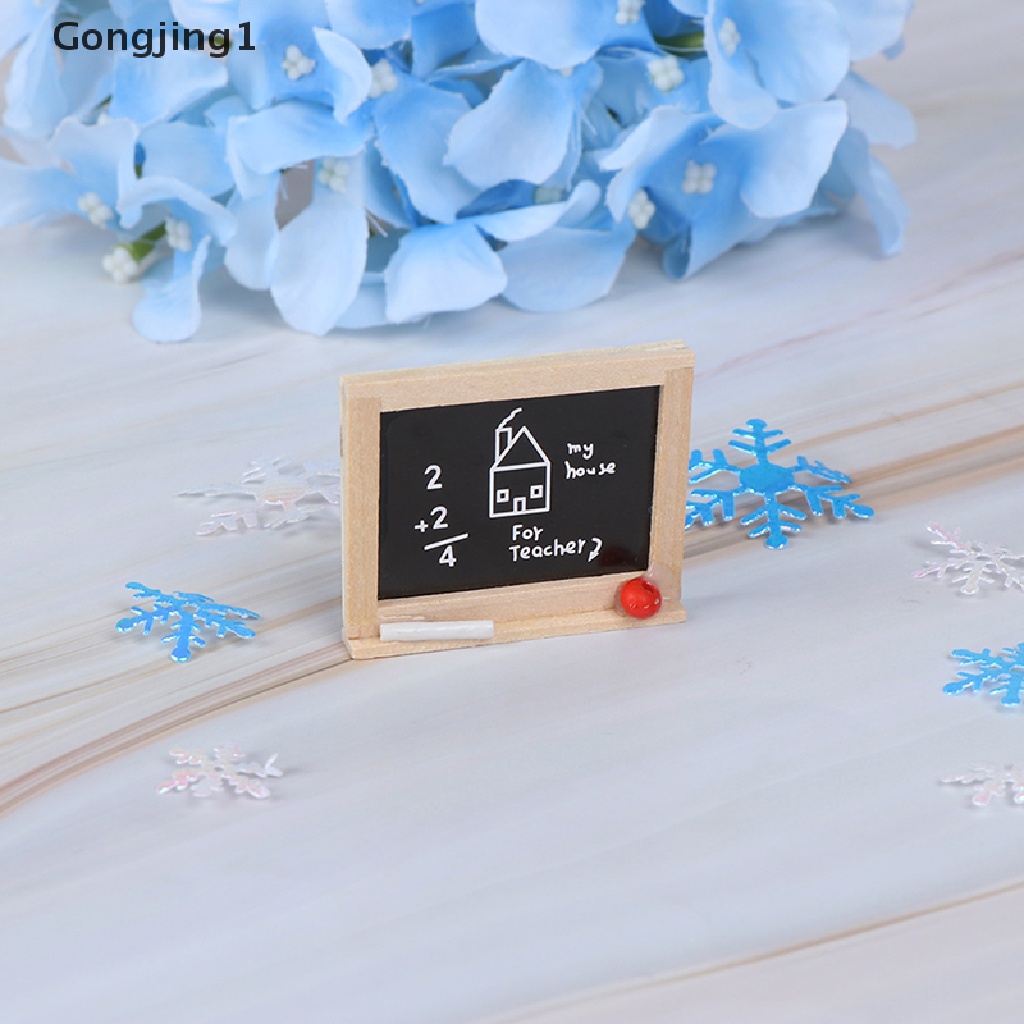 Gongjing1 1Pc Miniatur Papan Tulis Mini Skala 1: 12 Untuk Aksesoris Kamar Anak