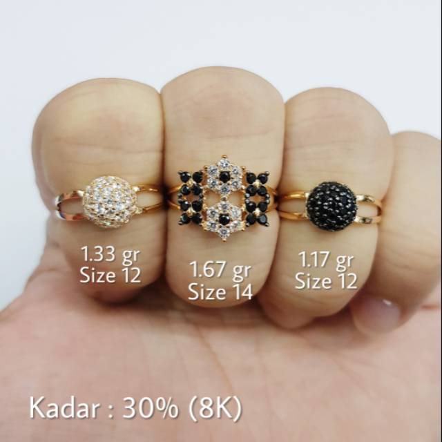 L7 - CINCIN EMAS SIZE 14 KADAR 30%