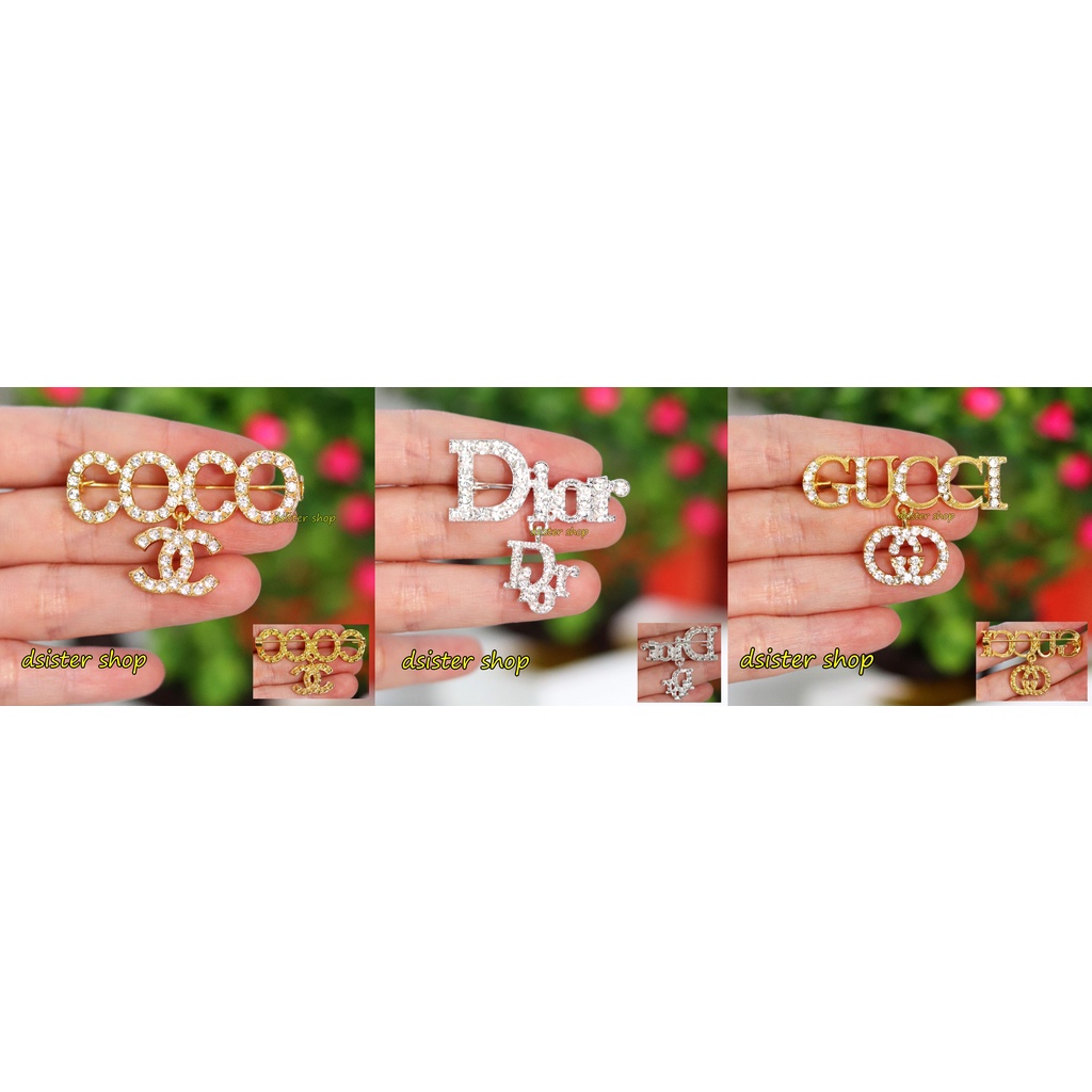 Bros HURUF JUNTAI HURUF Aksesoris Pin Hiasan Dada Dagu Jutai Panjang Jilbab Hijab Kerudung Fashion M