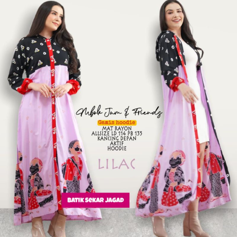 Gamis/Hoodie Batik Wanita Mbok Jum & Friends