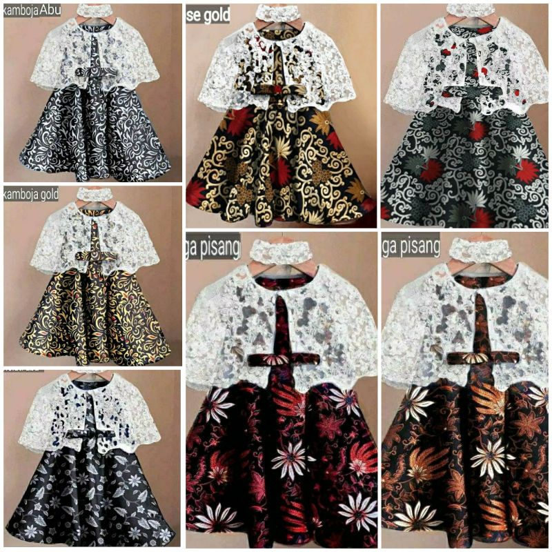 Dress Anak Perempuan Kelly Batik (Fit Anak 3-5tahun)