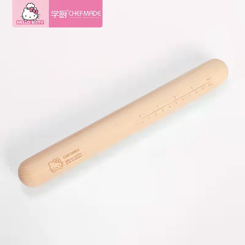 Hello Kitty 30 Cm Chefmade KT7099 Rolling Pin Cake Wood Roll Penggiling Adonan Kue