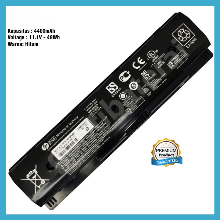 Original Baterai HP 14-E ENVY 14 ENVY 15 HSTNN-YB4N PI06 P106 PIO6