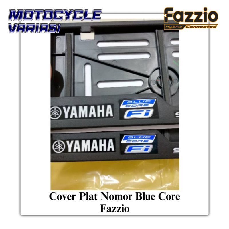 Cover Plat Blue Core Yamaha Cover Plat Nomor Fazzio NMAX XMAX LEXI