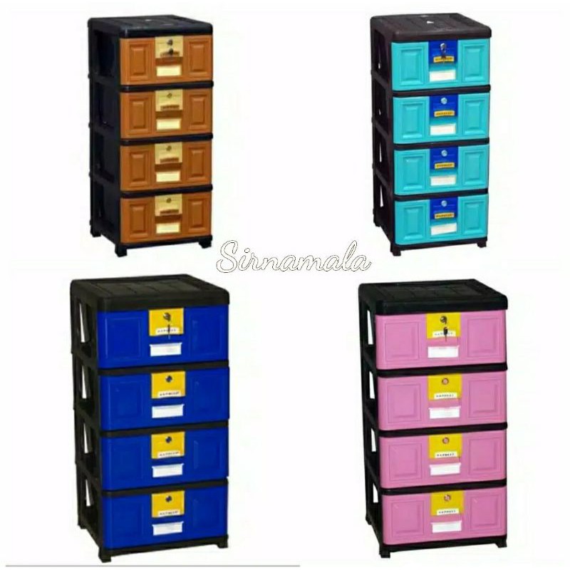 LEMARI PLASTIK NAPOLLY STB 400 / STB 500 RAK PLASTIK SERBAGUNA / EXCEL / LACI PLASTIK 4 / 5 SUSUN