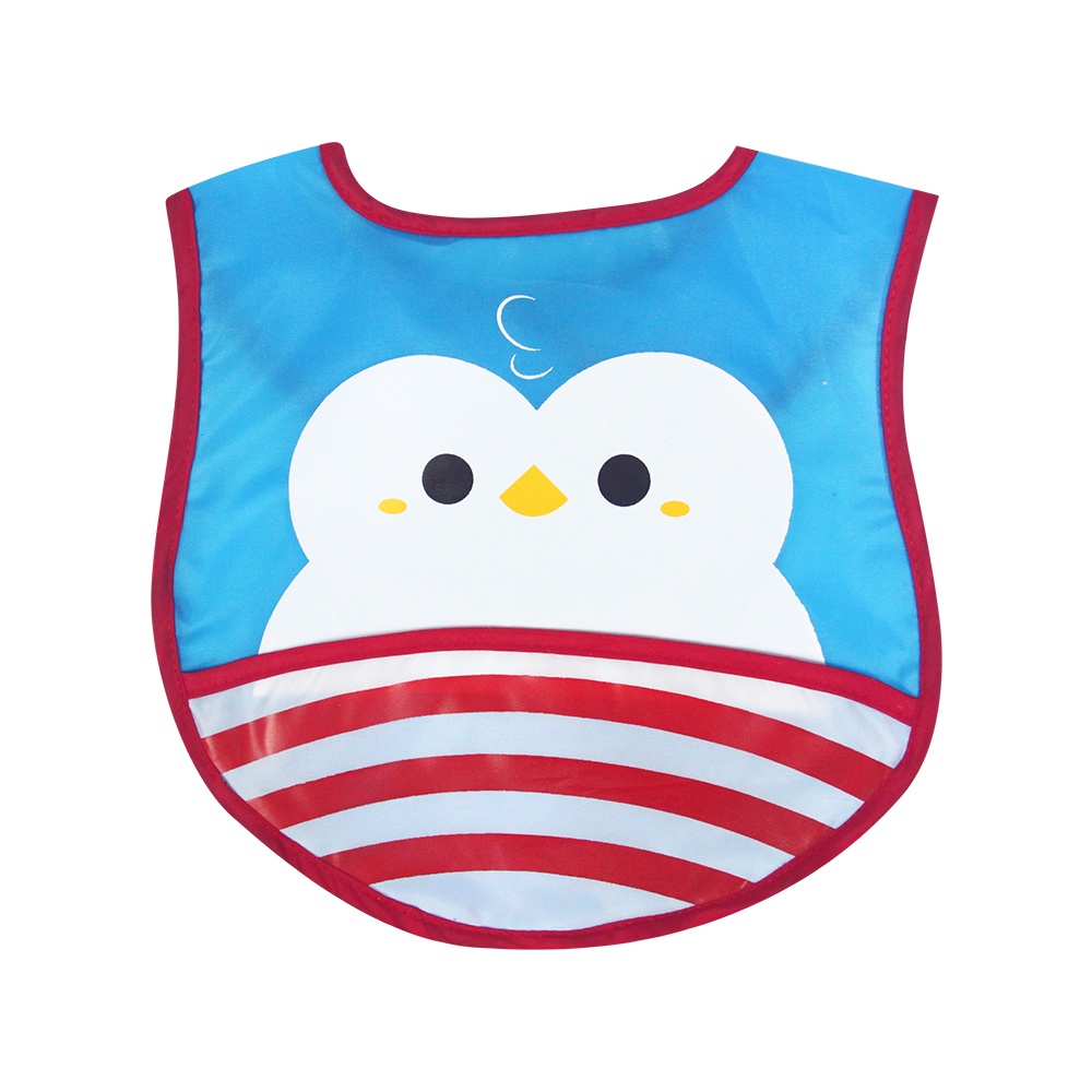 Kiddy Bib Bayi / Bib Makan Plastik Bib Isi 2 / Celemek Bayi  / 37002