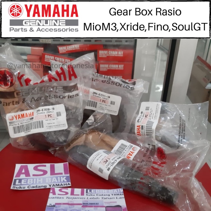 Gear Box Rasio Set Yamaha Fino 125 Original Yamaha Genuine Part