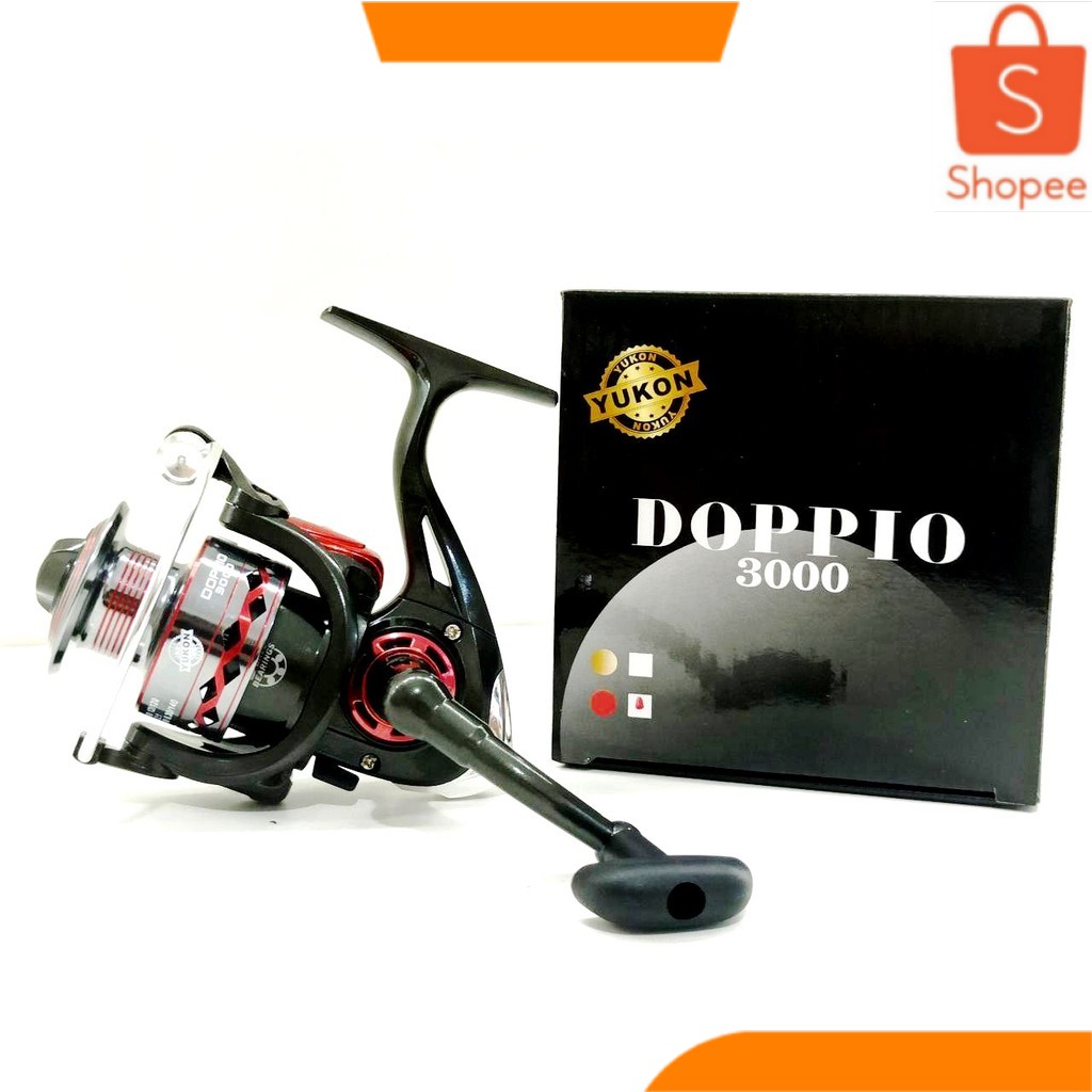 REEL PANCING {KUALITAS IMPORT} YUKON DOPPIO 1000 - 6000 {8 BEARINGS} SUPER HALUS DAN KUAT